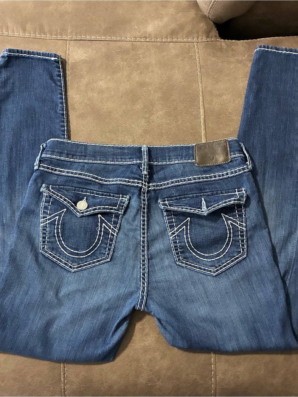 True Religion Halle High Rise Super Skinny Medium Wash Jeans Women's Size 30